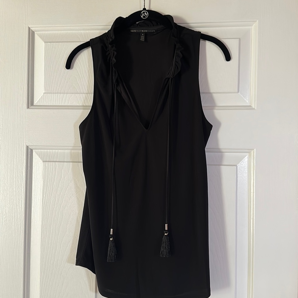 White House Black Market black tie blouse